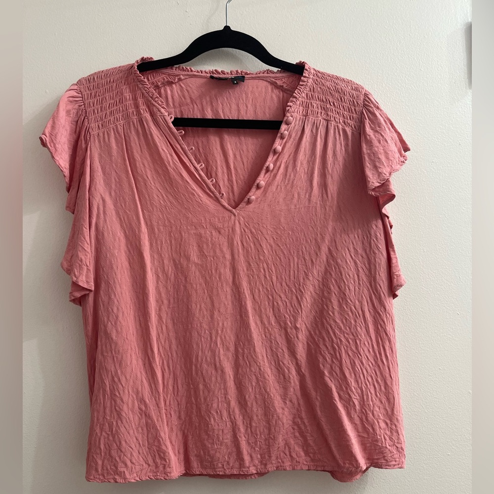 PAIGE Pink Blouse Sz M